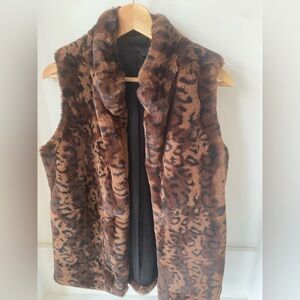 Rachel Zoe Animal Print Vest- Medium